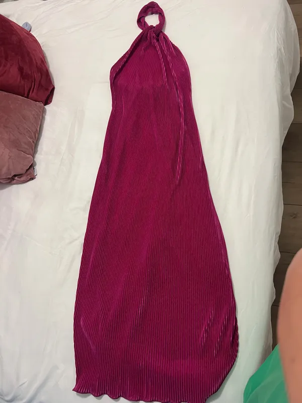Fuchsia pink maxi dress - Image 3