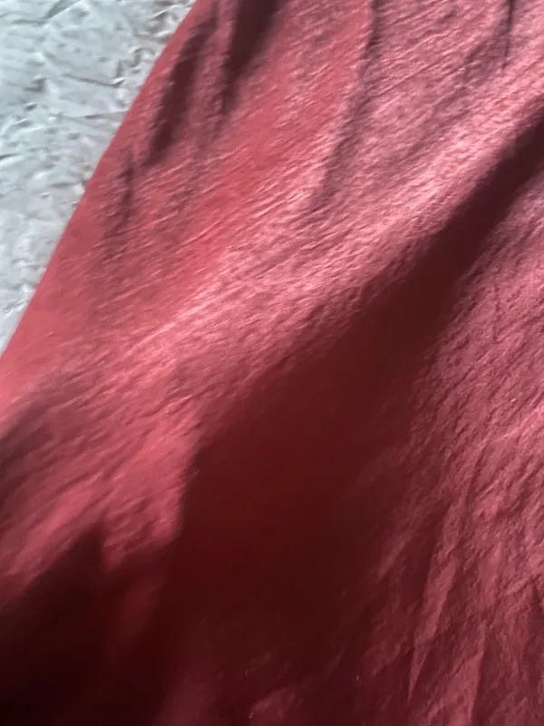 Zara Pink Satin Maci Skirt - Image 2