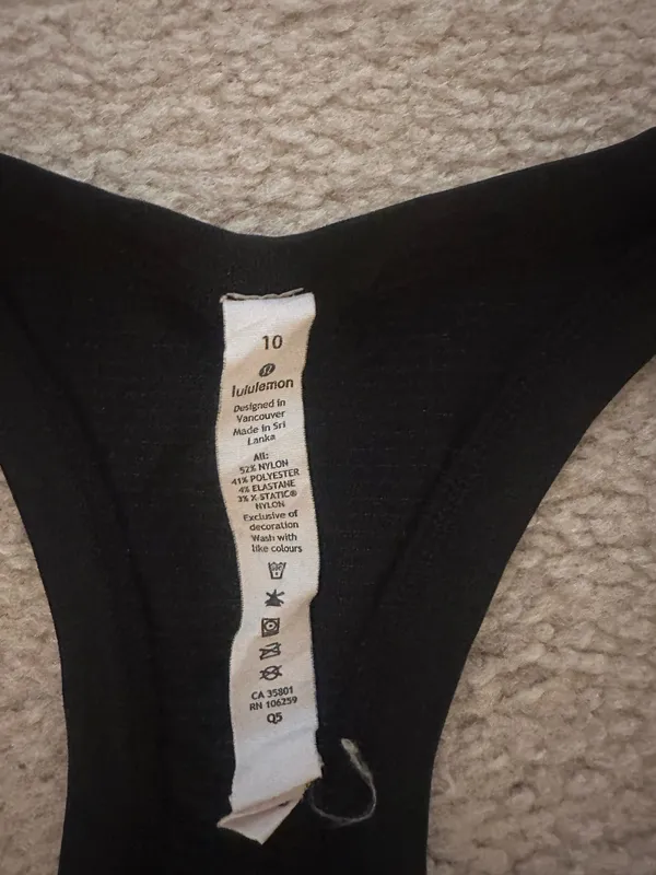 black lululemon swiftly tech tank top  - Image 3