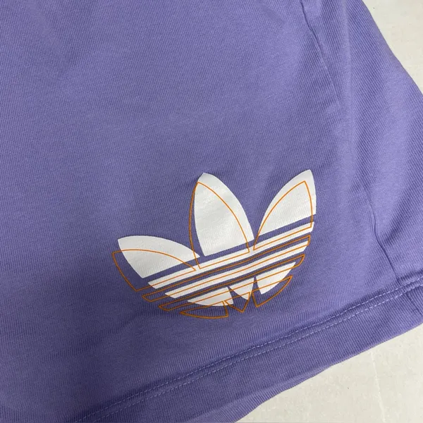 Adidas Streetball Shorts Lavender Purple Womens Sz XL Elastic Waist Drawstring - Image 3