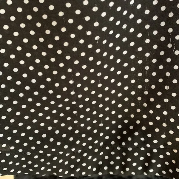Philosophy Black and White Polka Dot Sleeveless Tank Top Semi Sheer Size S - Image 10
