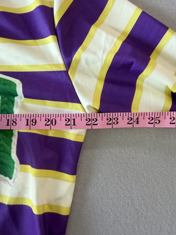 Men’s / Women’s Mardi Gras Long Sleeve Striped Top Size S #260760 - Image 5