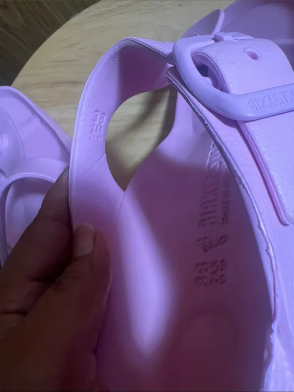 Birkenstock Pink EVA T-Style Sandals - Image 7