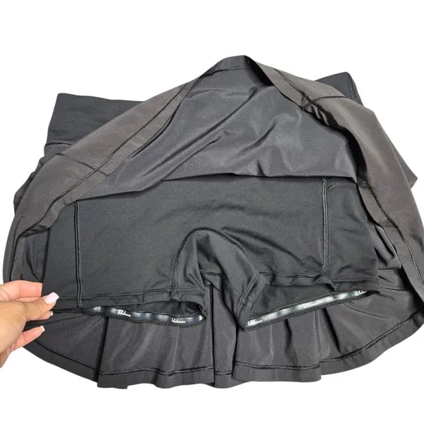 Lululemon Run‎ Pace Setter Black Skort Size: 6 - Image 4