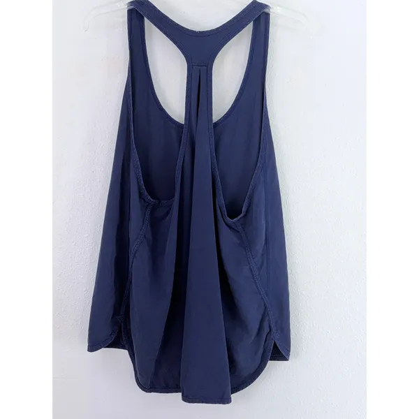Lululemon Navy Tencel Lyocell Racerback Tank Top Scoop Neck Size 12 - Image 2