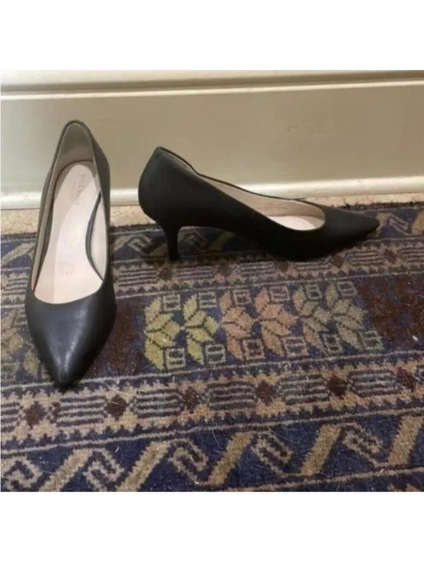 Cole Haan Grand OS Black Pointed Toe Small Stiletto Heels Business Work - Image 3