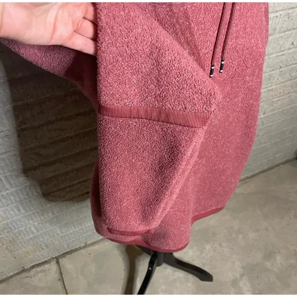 Nike Fleece Mock‎ Neck Pullover Sweater Coral Pink Women's Size M - Image 2