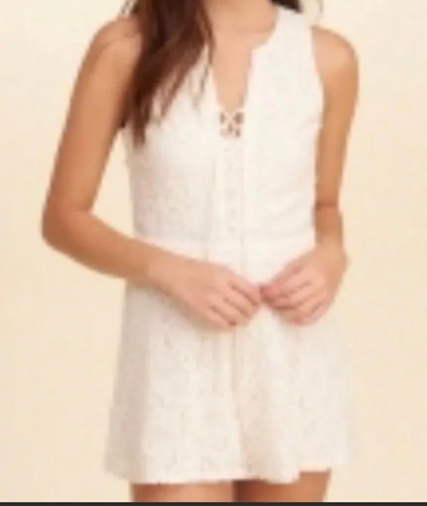 Hollister White Lace Romper - Image 7