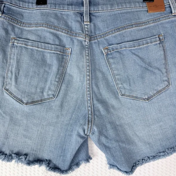Tommy Hilfiger Jeans‎ Women's Denim Shorts Size 4 Embroidered Floral Frayed Hem - Image 9