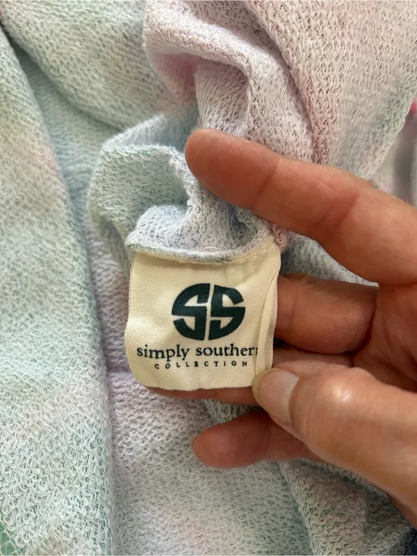 Simply Southern Pastel Tie-Dye Pullover with Pink Accents - Image 8