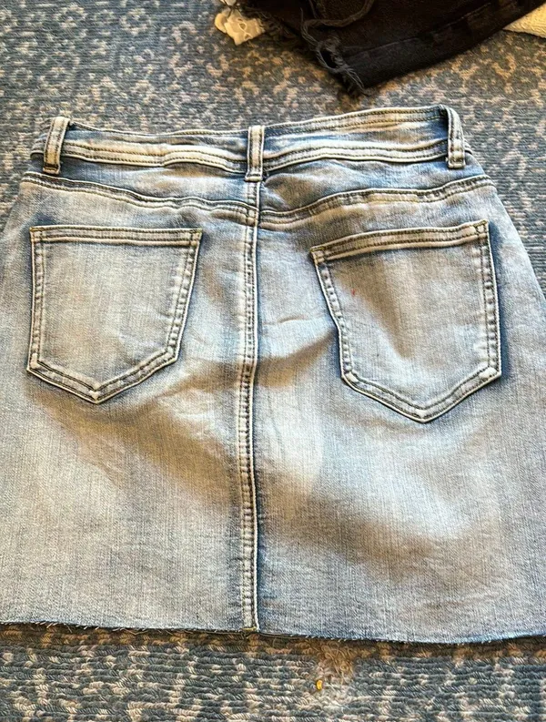 Jean Skirt Gray - Image 2