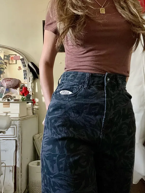 No Fear H&M Black Designed Jeans - Image 4