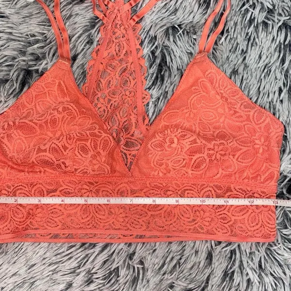 Aerie Bright orange lace bralette - Image 2