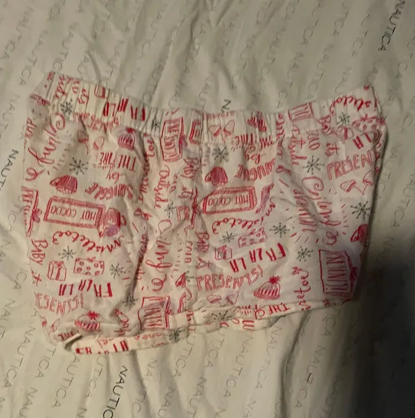 Women Pj Shorts Size Small Red - Image 3