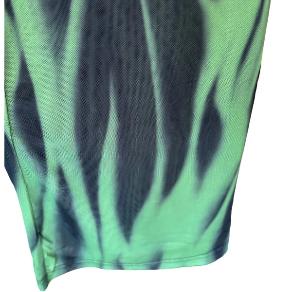 Superdown Black Sheer Flare Pant Set MEDIUM Crop Top Wicked Cochella $88 NEW - Image 12