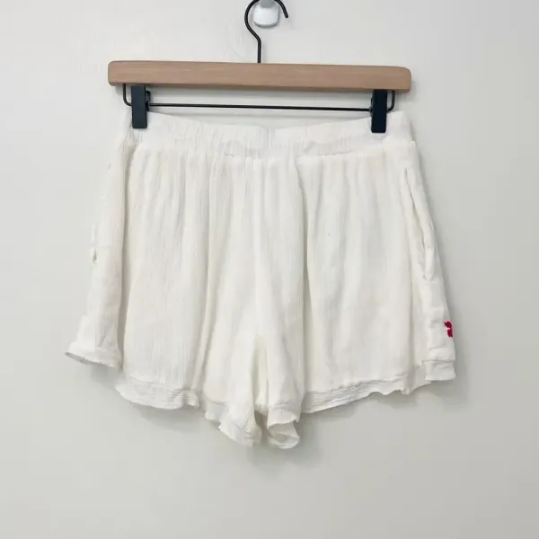 LOVERS + FRIENDS Serene Shorts in White Embroidered Floral‎ size Small - Image 3