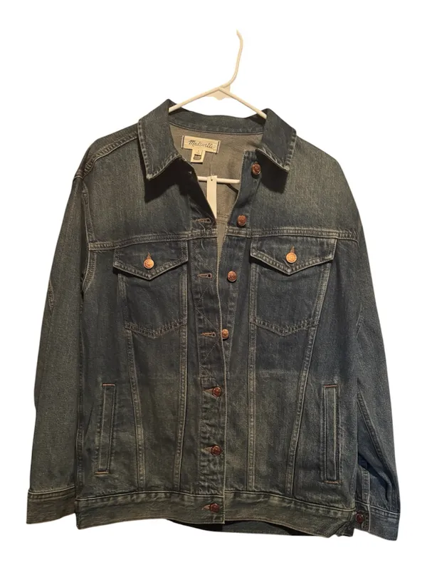 Madewell Button‑Front Denim Jacket in Charleston Wash — Women’s Size S, NWT - Image 2