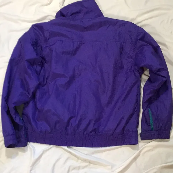 Vintage 90s Sierra Designs blue purple teal windbreaker ski jacket size M - Image 6