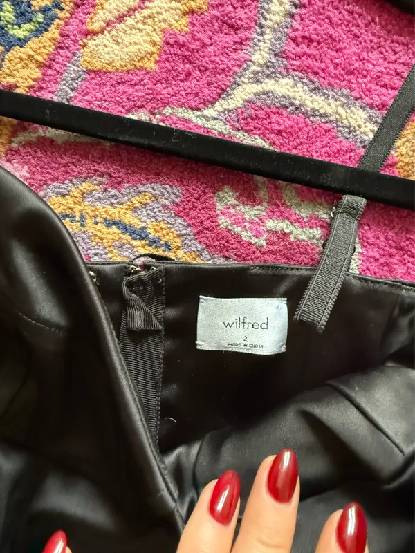 Aritzia Wilfred Corset Black top - Image 3