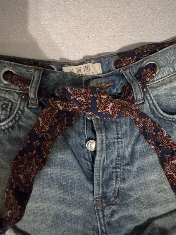 Free people denim Jean shorts - Image 2