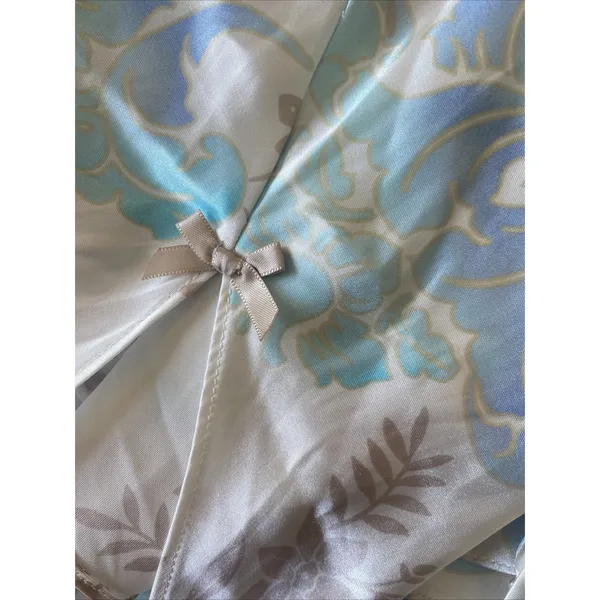California Dynasty Floral Satin Chemise Nightgown Women Dainty Size Medium Slip - Image 6
