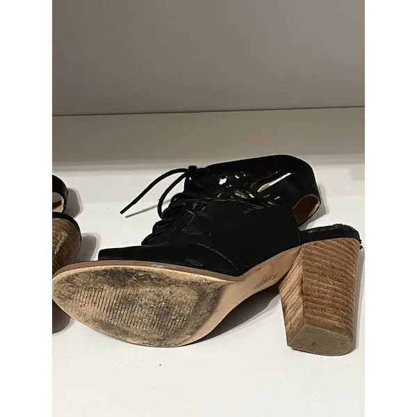 Restricted high heel black cut out shoes size 6.5‎ - Image 7