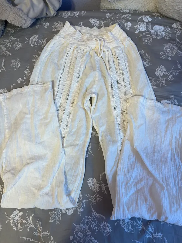 Bathing Suit Coverup Pants Tan - Image 3