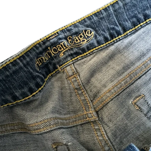 American Eagle Y2K Low Rise Bootcut Jeans Women’s Size 8 Medium Wash Stretch - Image 4