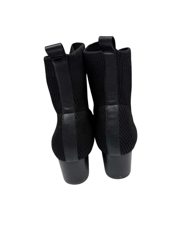 Joie Neely Black Knit Stretch Sock Booties Ankle Boots Size 10 - Image 6