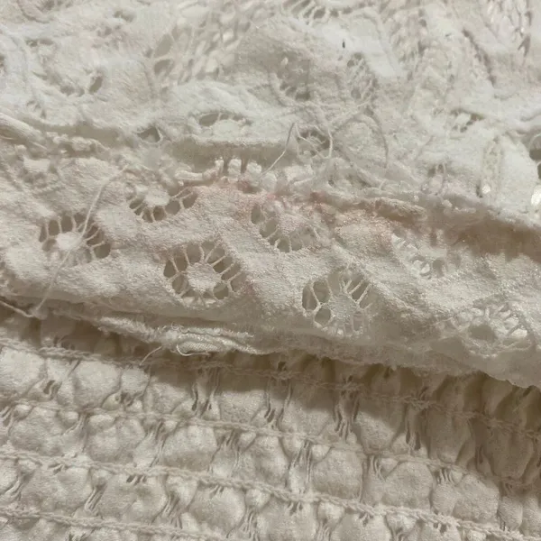 Free People FP One Lace Bralette White Crochet Strappy Boho Top Size L (Flawed) - Image 10