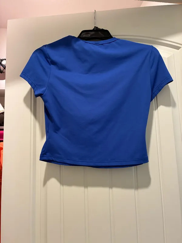 SHEIN Tight Fit Shirt Blue - Image 2