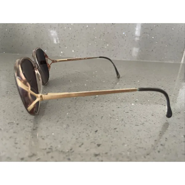 Vintage Luxottica Brownmist Fran 130 Eyeglasses Frames ONLY Brown Mist France - Image 3