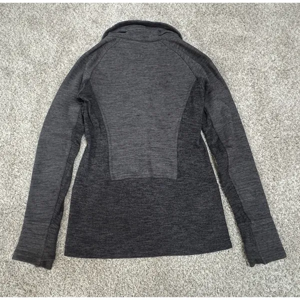 Lululemon Radiant Jacket II Heathered Core Dark Gray Full Zip Size 4 - Image 5