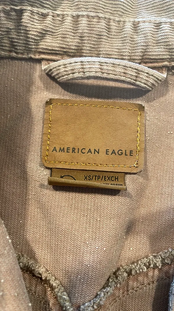 American Eagle Tan Corduroy Jacket XS - Image 7