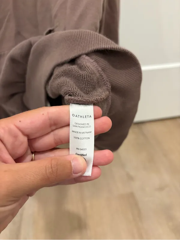 Athleta Moonrise Hoodie With Open Back Size Medium - Image 4