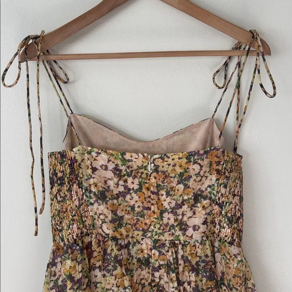 & OTHER STORIES 8 Strappy Ruffled Midi Dress In Pink - Image 8