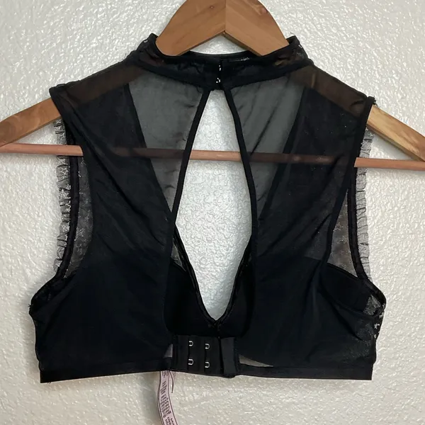 Victoria’s Secret Embroidered Stars Choker Plunge Bra - Image 3