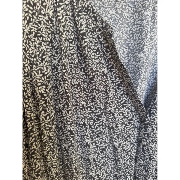 Faherty Womens Floral Print Long Sleeve Smocked Waist V Neck Mini‎ Dress Size XL - Image 10
