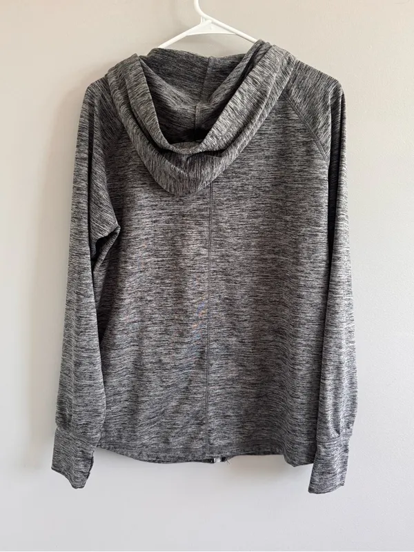 NFL Green Bay Packers Women's Large Gray‎ Full Zip Hoodie Jacket L - Image 3