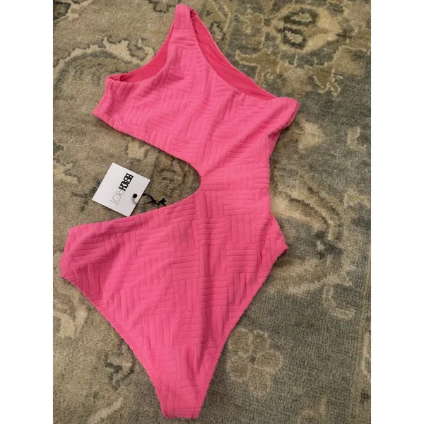 Beach Riot Celine Cutout One Piece Swimsuit strawberry moon size M NWT $158 - Image 3