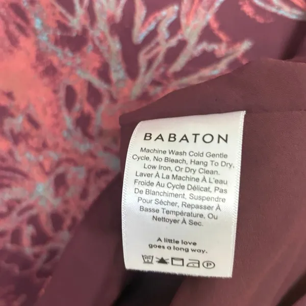 Babaton Burgundy‎ Floral Tank Top Size XXS - Image 7