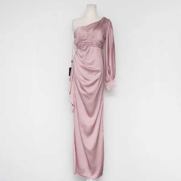 IEENA for Mac Duggal - One-Shoulder Satin Gown‎ - Image 2