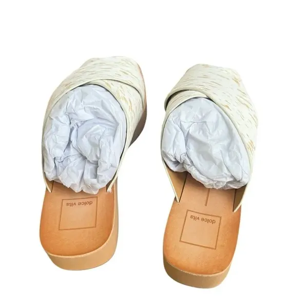 Dolce Vita Capri Platform Sandal-Fawn Real Fur NEW 8.5 - Image 3