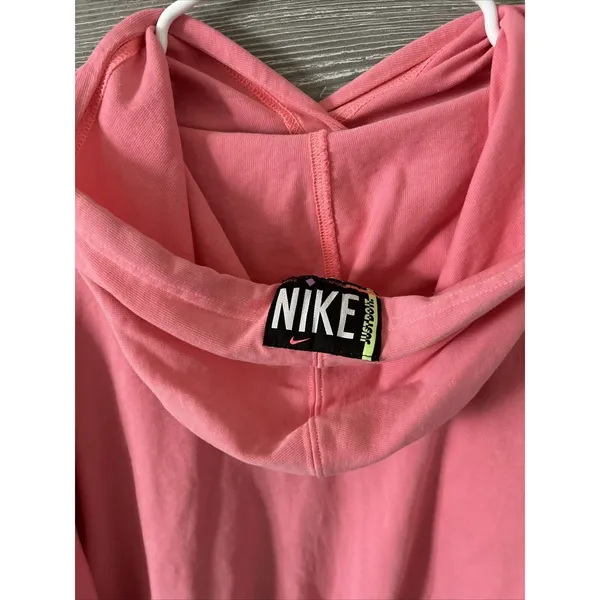 NIKE Centre Swoosh Hoodie Pink Pullover Womens M‎ - Image 6