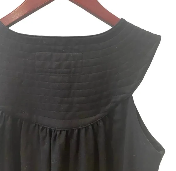 BB Dakota Nordstrom Retro Black Wool Shift Sleeveless Mini Dress Round Collar M - Image 5