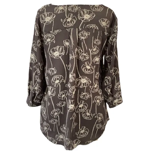 Maurice’s Gray Long Sleeve Popover Blouse - Image 8