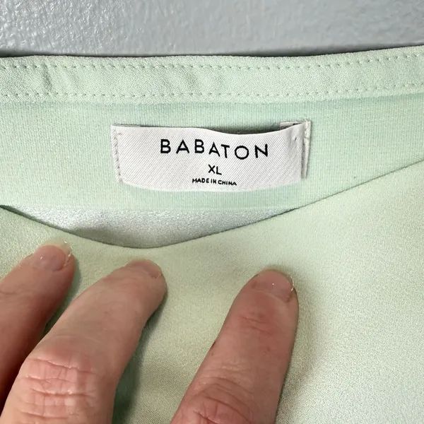 Aritzia‎ Babaton Mint Green Resolution Maxi Strapless Dress Size XL - Image 4