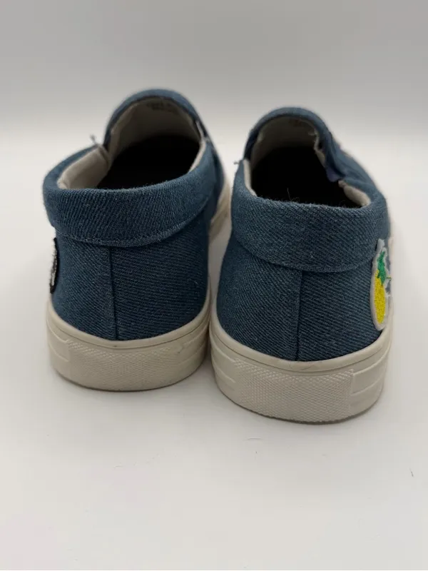 Vintage Havana Denim Patch Slip On Sneakers Women’s 8 Blue Embroidered - Image 4