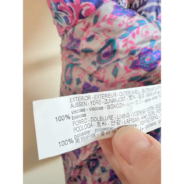 Zara Mini Dress Women S Pink Paisley Printed Faux Wrap Boho‎ Summer 7630/036/620 - Image 8