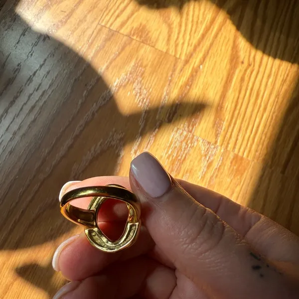 Gold infinity ring Size 8 - Image 4